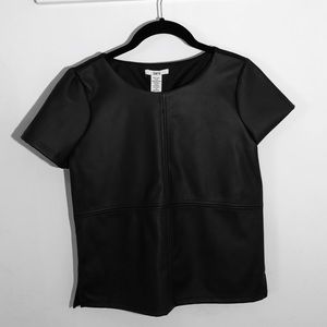 NWT Faux Leather Top Bar III Size XS